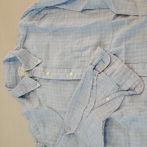 Brooks Bros Linen long sleeve shirt, size L